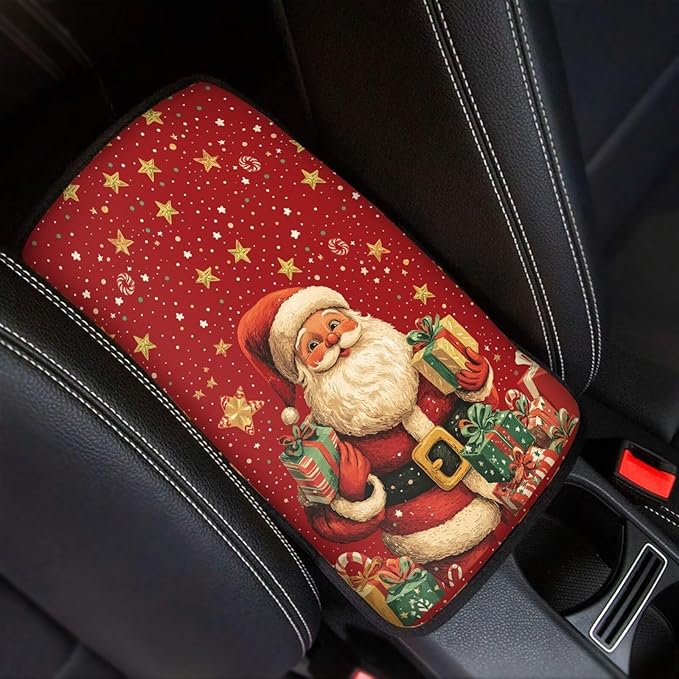 Biyejit Car Center Console Armrest Cushion Cover Pad Car Interior Decor Accessories Universal Fit for Sedan, Truck, SUV