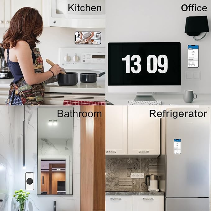 Wall Mount for Magsafe Magnetic Phone Mount, Compatible with iPhone 16/15/14/13, Rubidium Magnet for Stable Attraction, Easy One-Handed Use, Multipurpose Use