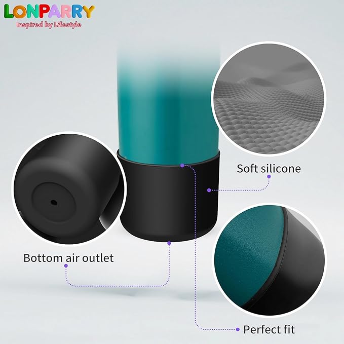 2-PCS Silicone Boot for Owala Water Bottle 24 oz, Accessories for Owala Boots 24oz - Protector Sleeve Anti-Slip & Scratch Rubber Bottom Cover for Free Sip,Twist,Flip Water Bottles