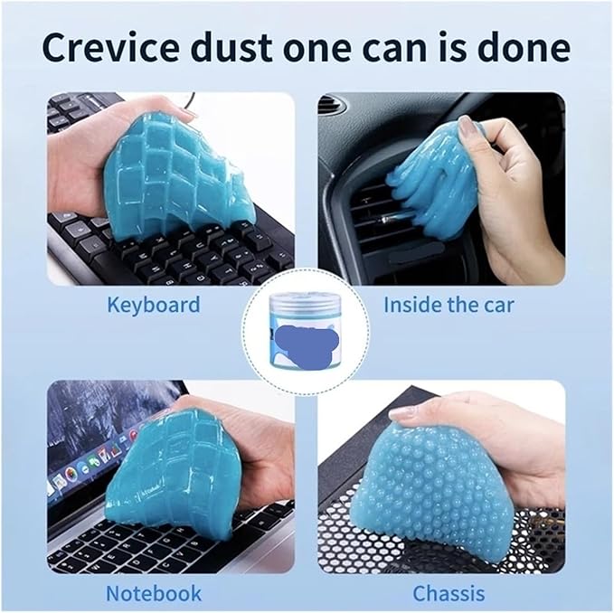 Soft Adhesive Car Cleaning Gel for Interior Removal - Effective Car Detailing(Xj240409828-1pc-001)