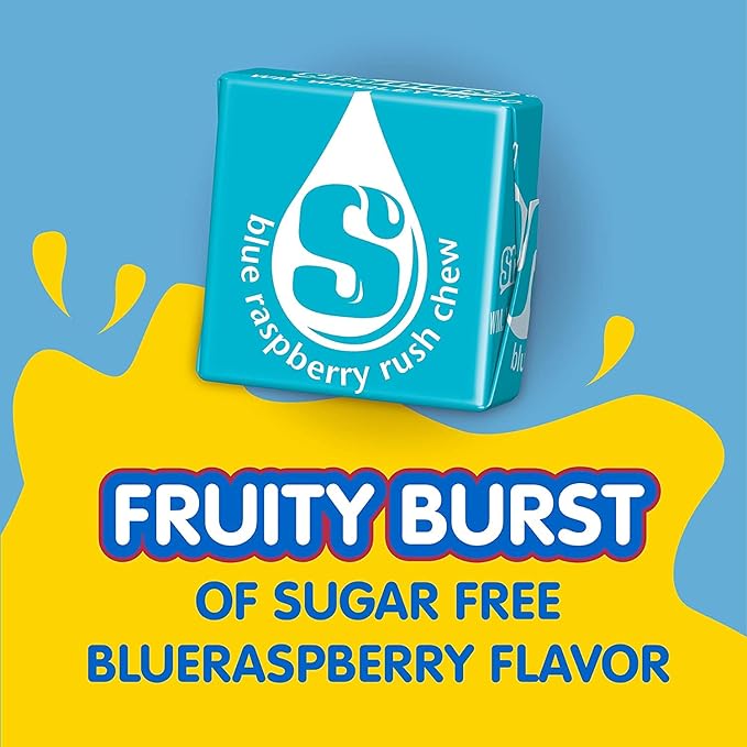Starburst Blue Raspberry Singles To Go Drink Mix, 0.59 OZ, 6 CT (Pack of 4)