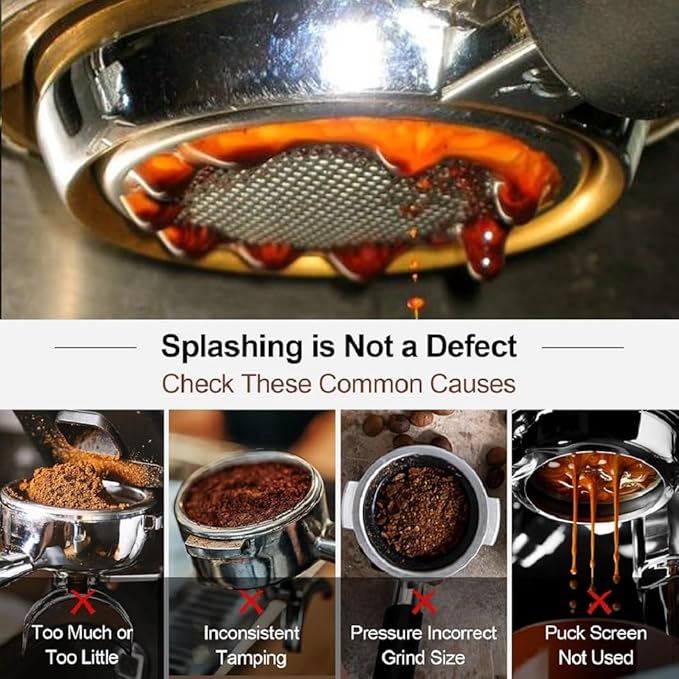 51mm Bottomless Portafilter 2 Ears Compatible with De'Longhi Stilosa EC260BK | Wooden Handle