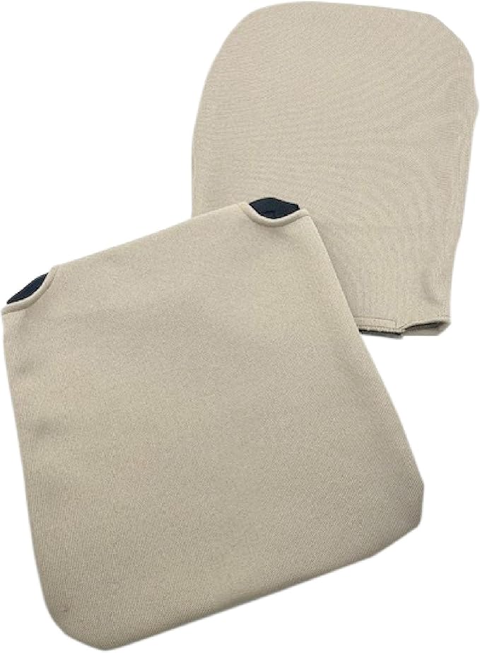 Q QUALITY BRAND COMPANY McCarty's SacroEase MSC2-CREAM Cover Only – Replacement Cover for Sacro Low-Profile Lumbar Back Support Car Seat Cushion (Insert Not Included) – Fits 16 x 15 x 19 Inches