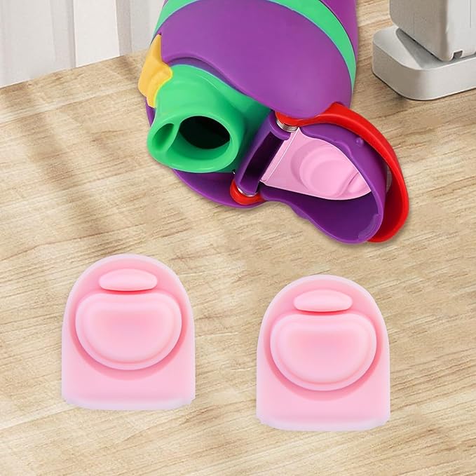 2 Pcs Replacement Rubber Seal Stopper Compatible with Owala FreeSip,Water Bottle Top Gasket Lid for Owala 16/19/24/32/40oz Seal Mouth Cap Silicone Stopper Parts Insert Accessories（Pink）