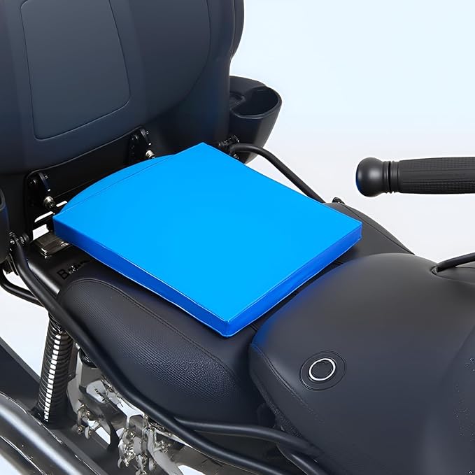 Motorcycle Seat Gel Pad Shock Absorption Mats Reduce Fatigue Cushion Comfort Soft Cooling DIY Pad for Dirt Bike Motorbike Car Truck Peterbilt Freightliner Cushion 9.84 x 9.84 x 0.79 inch