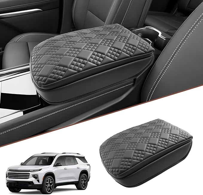 SKTU 2024 2025 2026 Chevy Traverse Center Console Cover for 2024 2025 2026 Chevy Traverse Armrest Cover 2024 2025 2026 Chevy Traverse Accessories 2024-2026 Traverse Soft Center Console Cushion