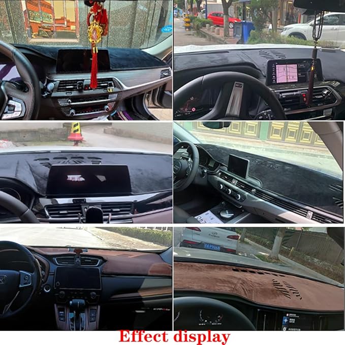 Dashboard Cover for Buick Encore GX 2024-2025,Anti-Glare Sun Shield,Non-Slip Custom Fit Dash Mat,Interior Protector,French Velvet