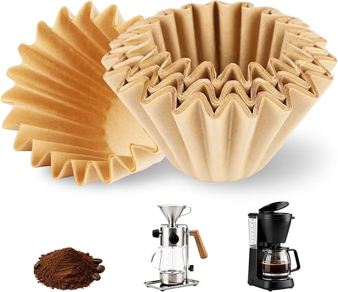 150 Count 5 Cup Coffee Maker Filters Compatible with Mr Coffee – Natural Unbleached Paper Coffee Filters, Disposable Coffee Filters for Mini Brew 5-Cup Brewers (150)