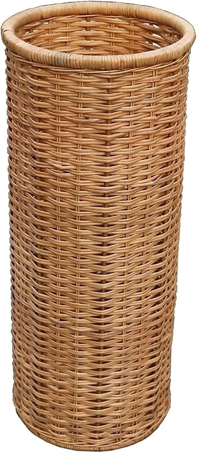 Umbrella Stand Bamboo Rattan Umbrella Stand Umbrella Rack Multifunctional Umbrella Storage Bucket and Umbrella Basket Shelf Bucket