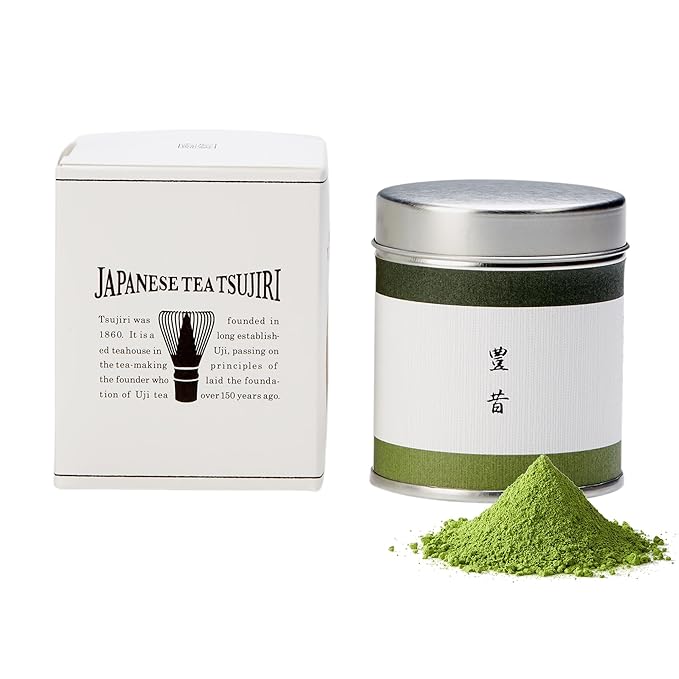 TSUJIRI Matcha - Toyo Mukashi (30g / 1.06oz) - Ceremonial Matcha Powder - Authentic Japanese First Harvest Matcha Green Tea - Uji, Kyoto, Japan, 1860