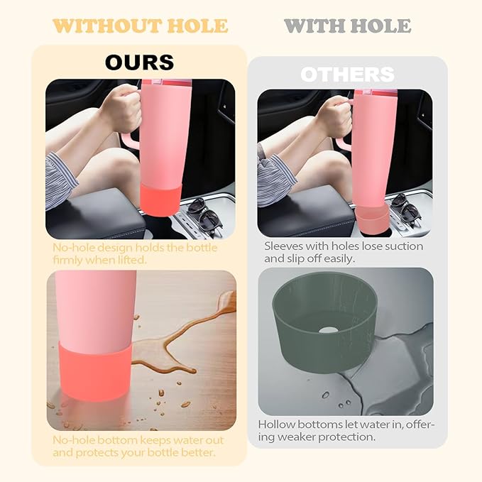 Silicone Boot for Owala 30oz & 40oz FreeSip Sway Bottles & Tumblers - Non-Slip, Scratch-Resistant, Stability Enhancer, Available in 12 Colors (Orange Grove)