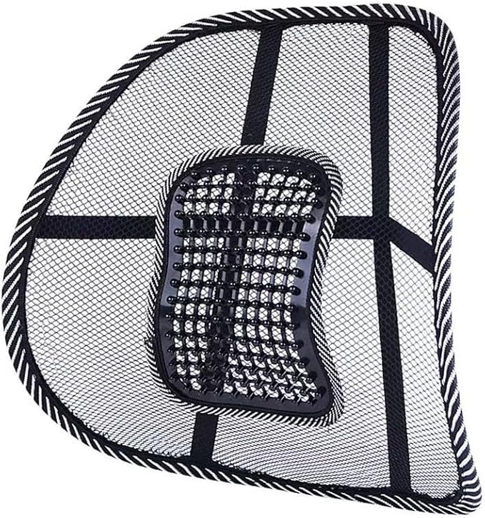 Mesh Lumbar Support for 2017-2022 Ford F-250 350, Breathable Summer Car Back Cushion with Massage Beads Ergonomic Driving Seat Posture Corrector Pad