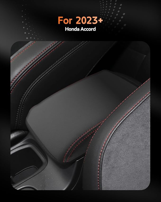CDEFG for Subaru WRX 2024-2025 2026 Center Console Cover Armrest Box Cover for WRX (Premium, Limited, tS, GT) Accessories Console Arm Rest Protector Red Line-Only Fit 6 Speed Manual