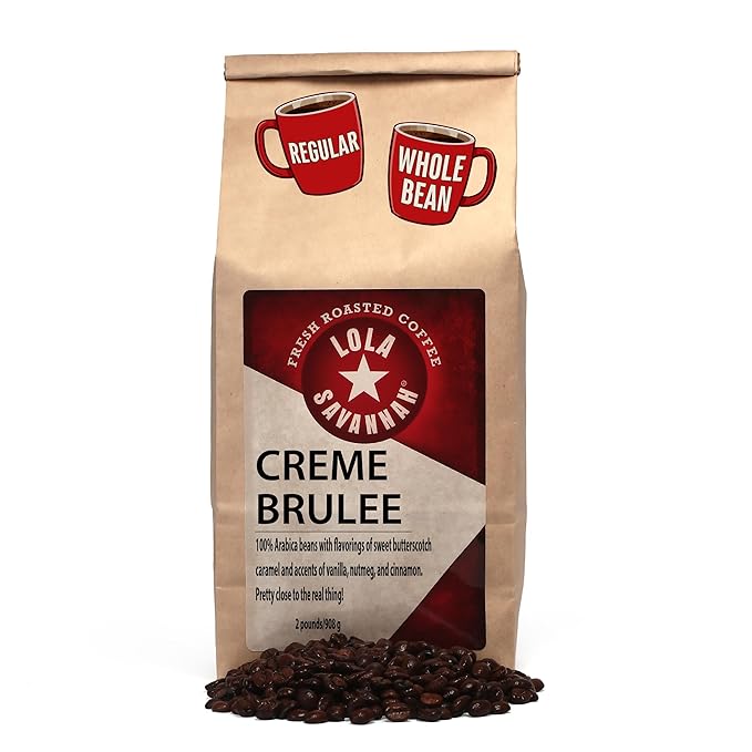 Lola Savannah Crème Brulée Whole Bean Caffeinated Coffee, 2lb