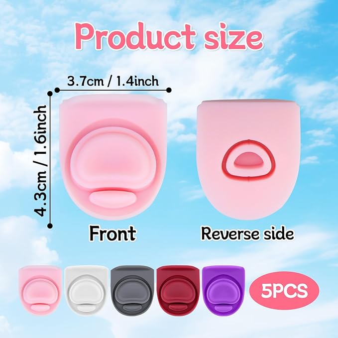 5 Pcs Replacement Seal Stopper Compatible with Owala FreeSip 16oz 32oz,Bottle Top Gasket Lid for Owala 16/19/24/32/40oz Seal Mouth Cap Silicone Stopper Parts Insert Accessories（5 colors 1）