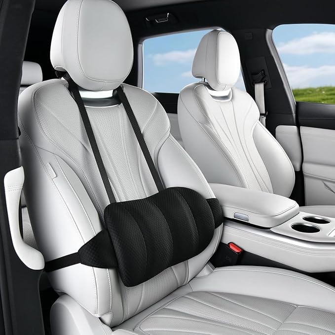 1 Piece Automotive Seat Lumbar Support Pillow for Toyota 4Runner 2010-2025, Driving Lower Back Cushion Ergonomic Orthopedic Posture Rest