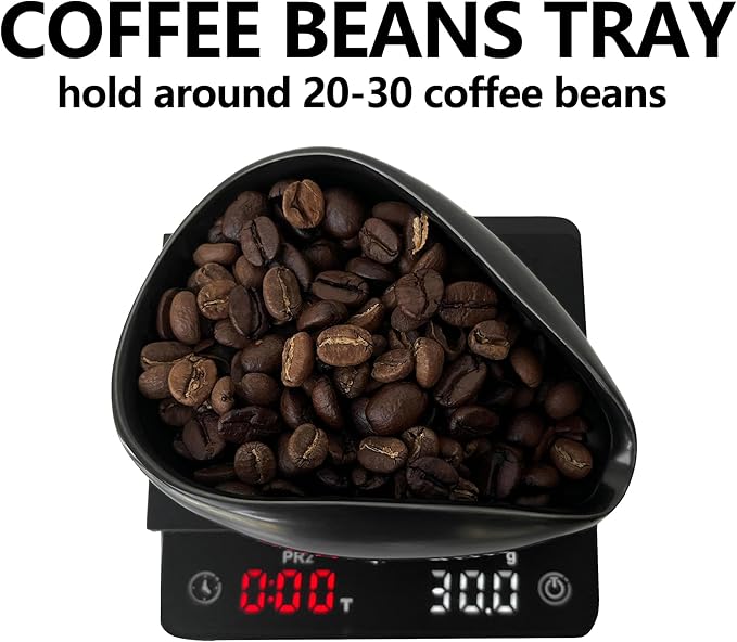 Coffee Beans Dosing Cup, Weigh Coffee Bean Container, Bright Black Ceramic Vessel, Loose Tea and Flower Petals Tea Set, Well Made Cha He (Black)