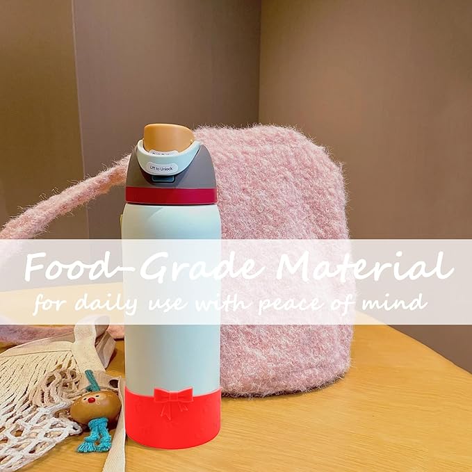 Silicone Bow Boot Water Bottles Accessories for Owala 32 oz WaterBottles