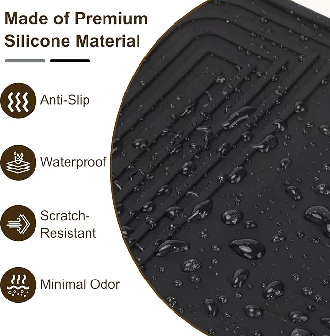 Ultra-Premium Platinum-Cured Silicone Top Mat for Ninja ES601, Grinder-Free Professional Workstation with Total Scratch & Mess Control – Ultimate Ninja Luxe Cafe Pro Accessories Upgrade
