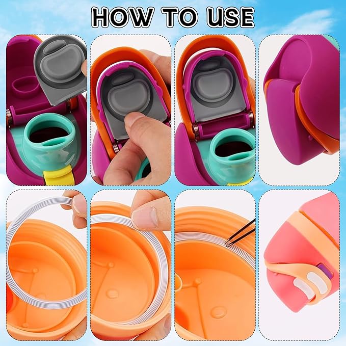 2 Sets Replacement Stopper and O Ring Gasket Compatible with Owala FreeSip 24oz 32oz,Water Bottle Lid Insert Cap Rubber Seal Parts for Owala 16/19/24/32/40oz Mouthpiece Accessories B2S1
