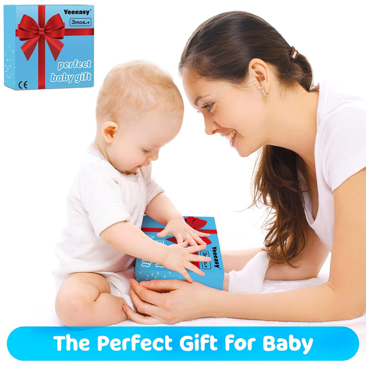 Tummy Time Water Mat for Babies | Inflatable Sensory Play Mat for Infants (3–12 Months), Baby Gift Idea