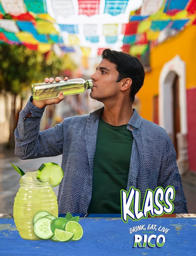 Klass Aguas Frescas | Drink Mix Cucumber Limeade | Sugar Free Drinks! (40 Count Powder Stick Packets) (Pack of 2)