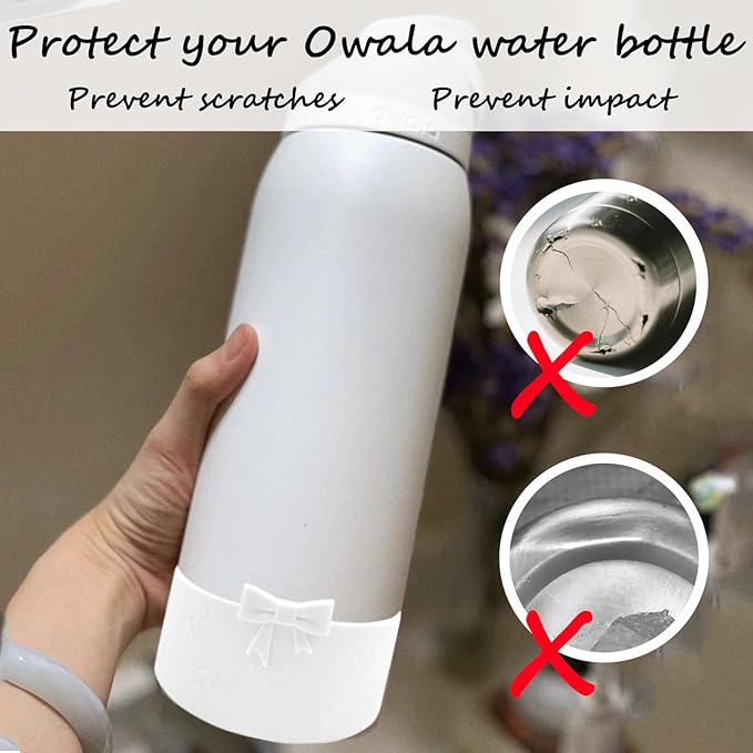 Silicone Bow Boot Water Bottles Accessories for Owala 32 oz WaterBottles