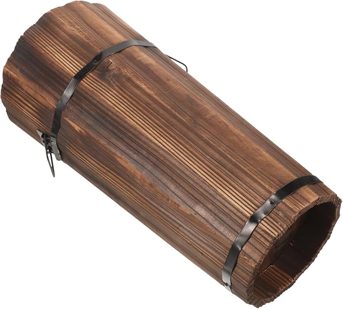 Luxshiny Umbrella Bucket 16.53X8.26X8.26In Wooden Umbrella Stand Entryway Organizer Freestanding Holder for Canes Walking Sticks and Outdoor Umbrellas