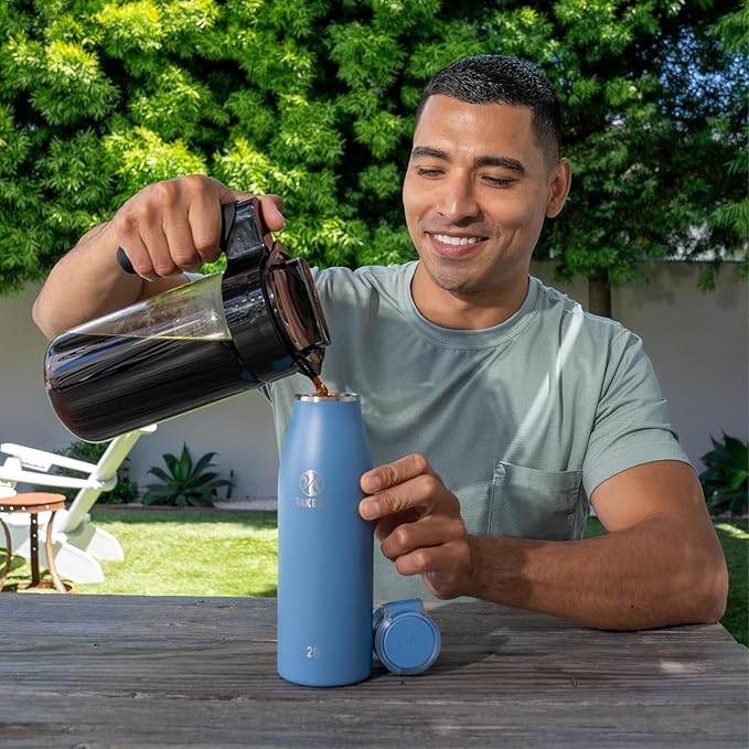Glass Cold Brew Coffee Maker For Iced Coffee, Airtight Pitcher, 1 Quart, Black Lid And Handle - It Is A Durable BPA Free Glass Pitcher With An Airtight Lid And Non-slip Silicone Handle