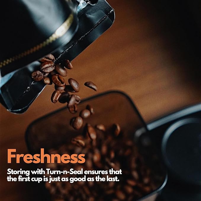 ANKOMN Coffee Vacuum Container, Patented Turn-n-Seal Canister Features the Airtight Vacuum Sealed Rubber and Inner Plate, Holding the Vacuum and Keeping Your Coffee Fresh Longer (One Pound)