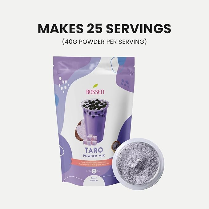 Bossen Bubble Tea Powder Mix - 2.2 Pound (Taro)