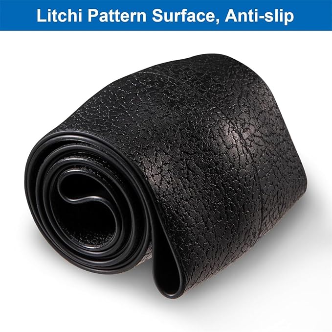 Cool Non-Slip Silicone Steering Wheel Protector - Black Thin Stretchy Car Cover, Universal Fit, Easy to Clean, Silent (Orange)