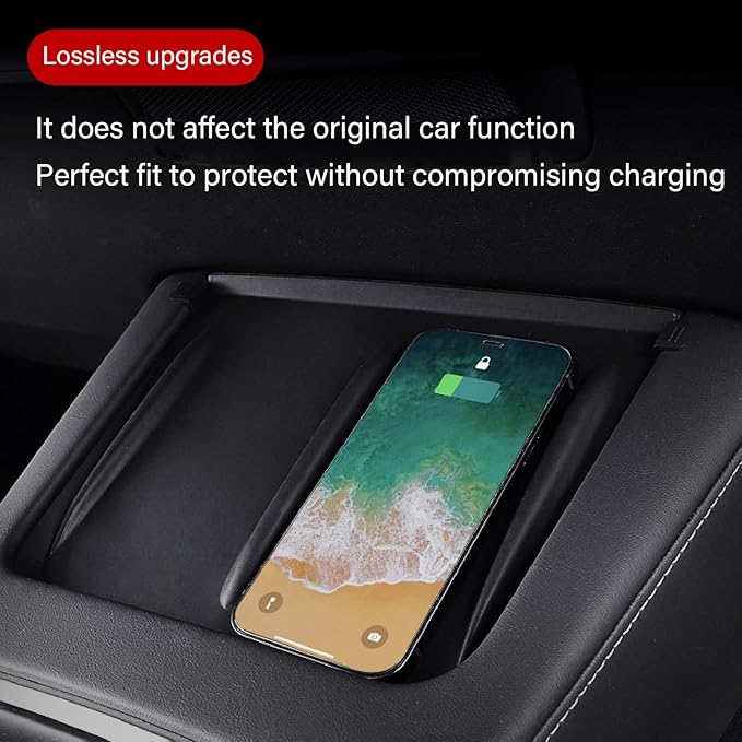 Replacement for 2017-2023 Phone Charging Pad, Phone Charging Pad Car Charging Anti Slip Mat Silicone