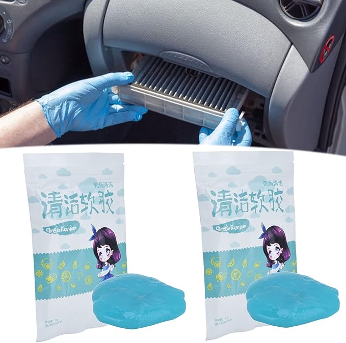 Keyboard Cleaner, Cleaning Gel Dusting Gadget Practical Portable, Car Gel Cleaner for Automotive Air Vent Mobile Phone Laptop Keyboard