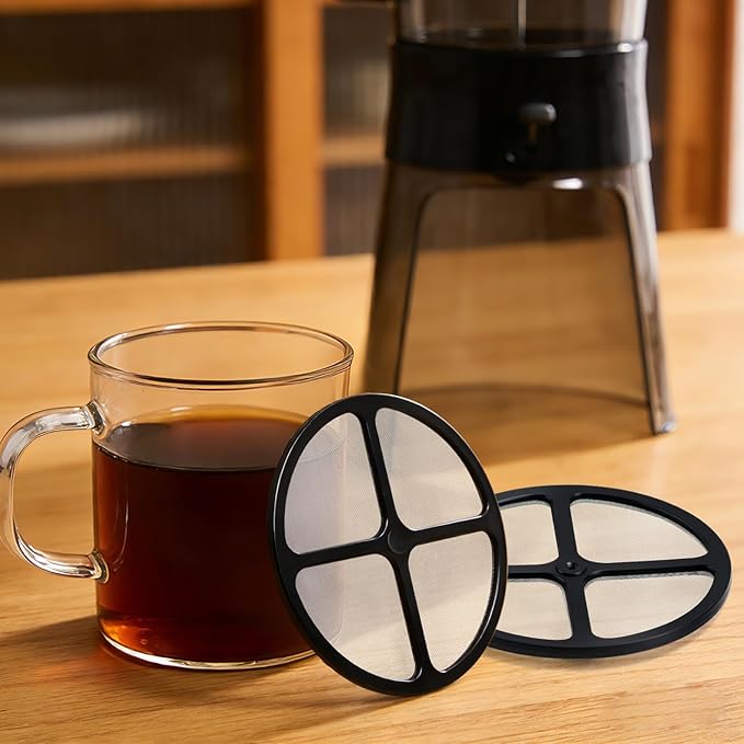 2 PCS Reusable Coffee Filters Compatible with OXO Cold Brew Coffee Maker & OXO Good Grips 32 Ounce Cold Brew Coffee Maker