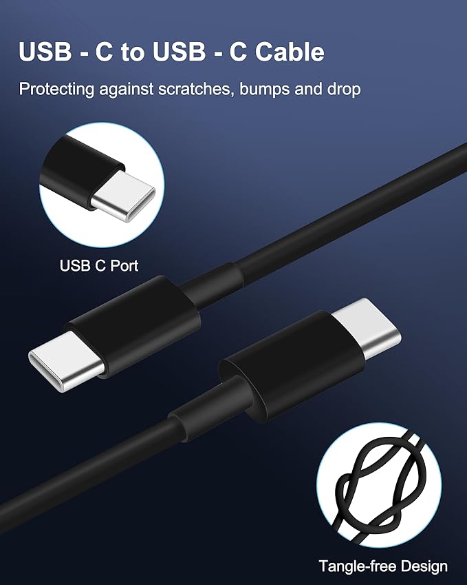 for iPhone 17/16/15 Pro Max Car Charger, 67W 3-Port Fast USB C Car Charger Power Cigarette Lighter Adapter with 3FT USB C to C Cable for iPhone 17/17 Pro/Air/17e/16/15 Pro Max/Plus/16e, iPad