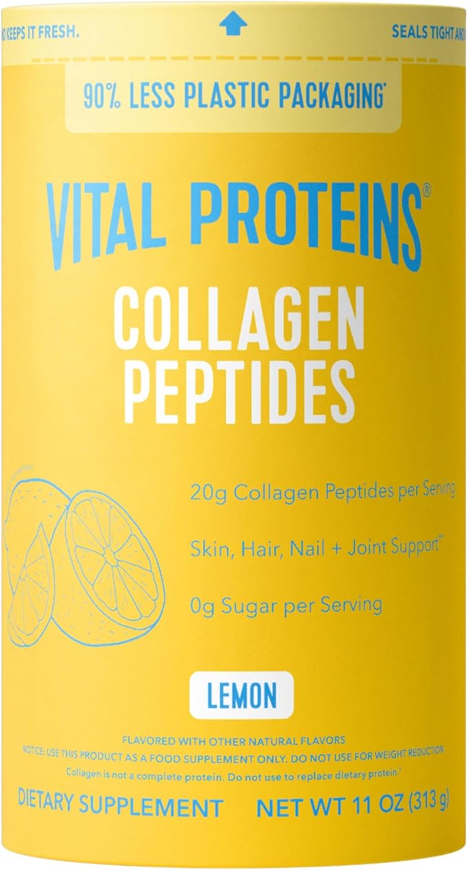Vital Proteins Collagen Peptides Powder, Collagen Supplements, Hair & Skin Health, 14 Servings, Lemon