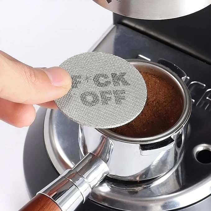 Mad Pucks (3Pack) Espresso Puck Screens for Breville - Reusable Coffee Filter Screens – Compatible with 51mm, 53.3mm, and 58.5mm Portafilters - 1.7mm Thickness - 316 Stainless Steel (58.5mm)