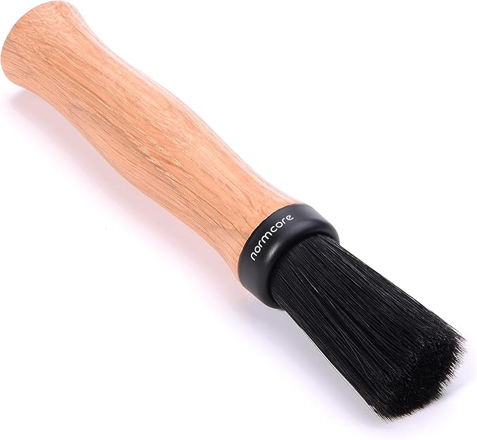 Normcore Barista Brush - Coffee Cleaning Brush - Natural American OAK Wood Handle Coffee Brush - Espresso Machine Cleaning Brush
