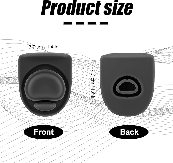 4pcs Replacement Stopper Compatible with Owala FreeSip 24oz 32oz, Water Bottle Top Lid Gasket for Owala 19/24/32/40oz Seal Bottle Cap Mouth Stopper Part Silicone Plug Accessories BPA-Free (Black)