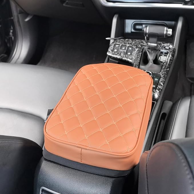 Brown Memory Foam Center Console Cover Cushion Pad Car Armrest Arm Rest Cover Cushion Compatible with Kia Sportage 2023-2025 Accessories