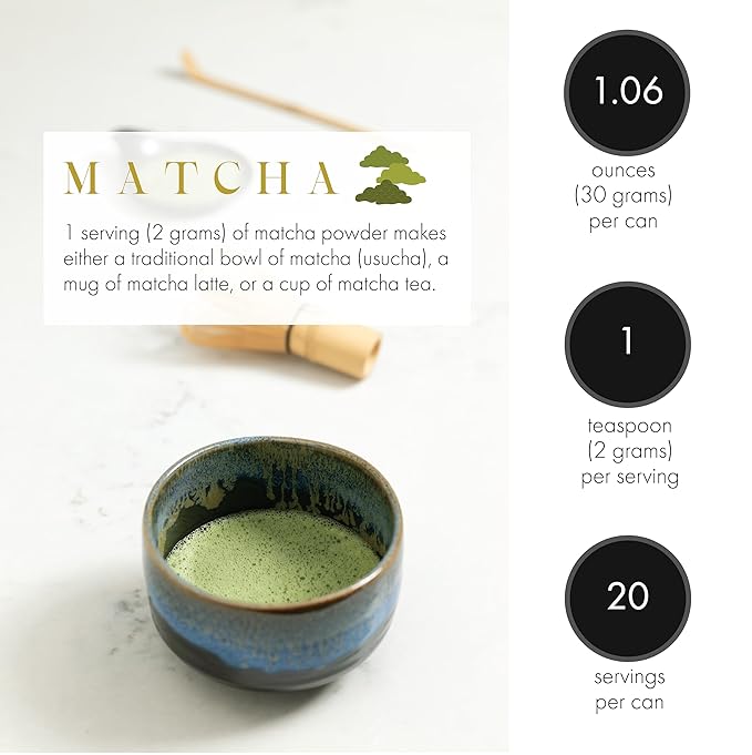 Harney & Sons Supreme Matcha, 80 gram tin, 2.82 ounces, Powdered Green Tea for Everyday, Matcha Lattes, Baking