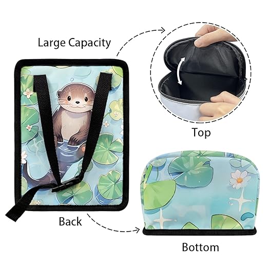 Cute Otter Shaped Hanging Car Trash Can, Suitable for Rear Seats and Behind The Center Console