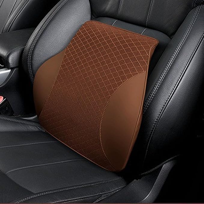 Car Headrest and Lumbar Support Pillow for Honda Civic 2012-2026 Seat Back Cushion Neck Pillow Driving Support Cushion Interior Accessories,1 Lumbar Support-Brown Style