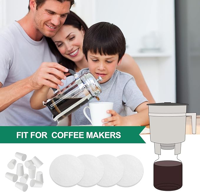 20 Pack Cold Brew Coffee Filters Include 8 Coffee Filter 12 Reusable Replacement Rubber Stoppers Kit for Cold Brew System