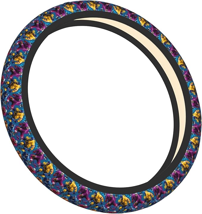 Car Steering Wheel Cover 15 Inch Leather Breathable Universal Auto Steering Wheel Protector Fit Auto Suvs Van Truck - Play Hockey 2