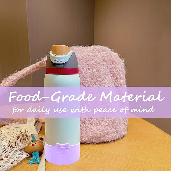 Silicone Bow Boot Water Bottles Accessories for Owala 32 oz WaterBottles