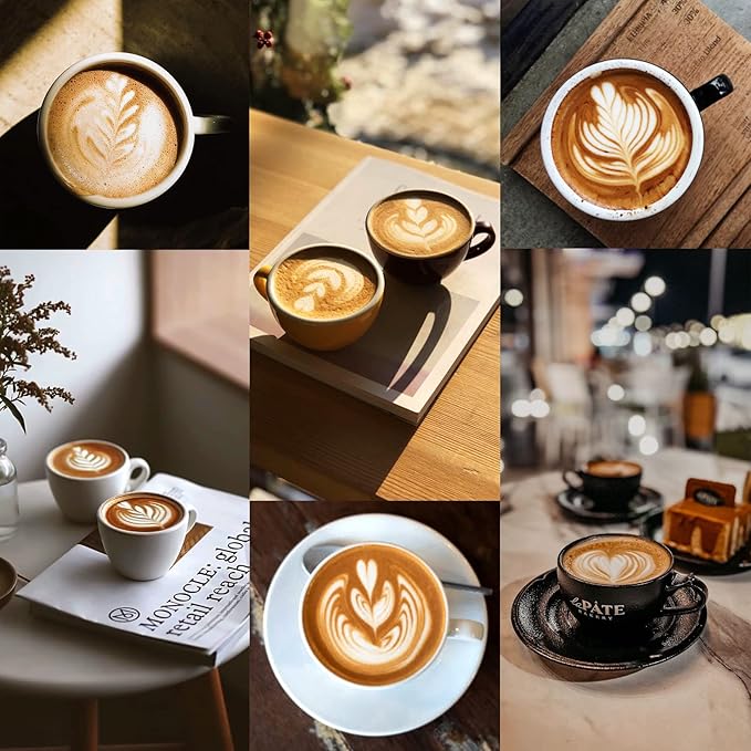 Milk Frothing Pitcher, Dailyart 12oz/350ml Milk Frother Cup 304 Stainless Steel Milk Steamer Cup with Scale, Espresso Machine Accessories, Milk Pitcher with Art Pen for Cappuccino Coffee Latte Art