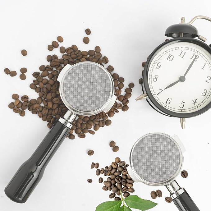 2pcs 58.5mm 316 Stainless Steel Espresso Puck Screen, 150m Reusable Espresso Portafilter Screen