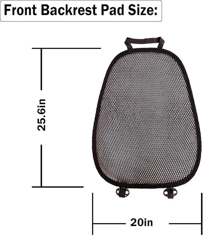 Summer Cool 3D Air Mesh Breathable Vented Car Seat Cushion Pad,Universal Auto Back Cooling Ventilated Seat Cover for Car SUV Truck Van Pickup for Driving Seat(Black, 1 Pack Back Cushion)